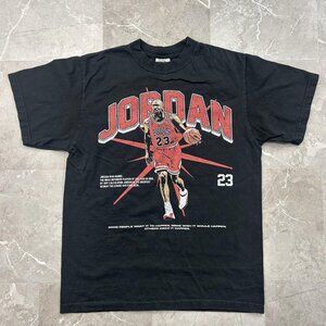 Vintage Michael Jordan Graphic Tee Mens Medium y2k Chicago Bulls Short Sleeve